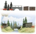 Busch Realistic scene ' Bridge Over Stream' 6041