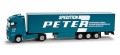 Herpa Mercedes-Benz Actros LH 02 Gardinenplanen-Sattelzug 'Peter' 65900