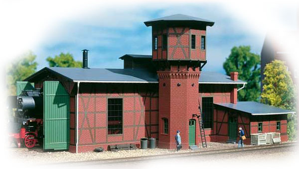 Auhagen 11400: Locomotive shed with water tower