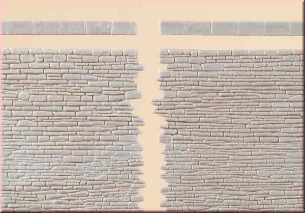 Auhagen 42649: 2 каменные стены с декором