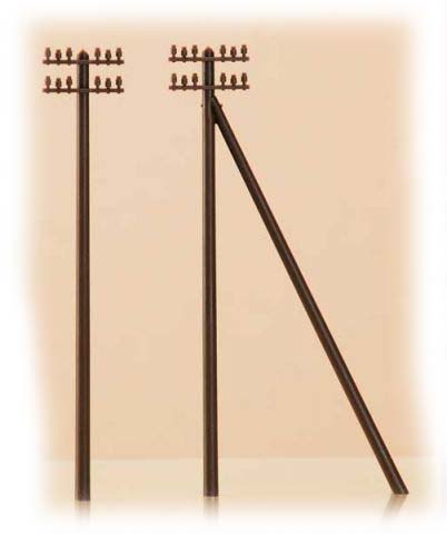 Auhagen 43586: 12 telegraph poles