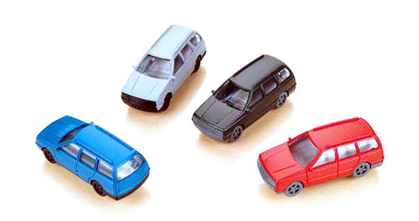 Auhagen 43651: Station wagons, 4 pcs