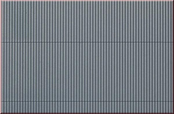 Auhagen 52431: Decorative panels Corrugated iron, gray