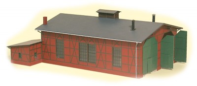 Auhagen 11403: Two-road engine shed