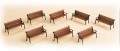 Auhagen 41199: Benches, 8 pcs