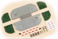 Auhagen 41604: Level crossing with barrier, model kit