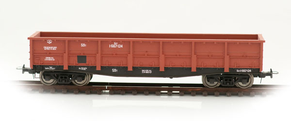 Bergs 0091: Open goods car, 57 tonn Nr 1-667-124