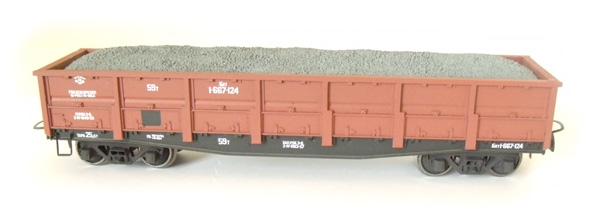 Bergs 00914: Open goods car, 57 tonn Nr 1-667-124