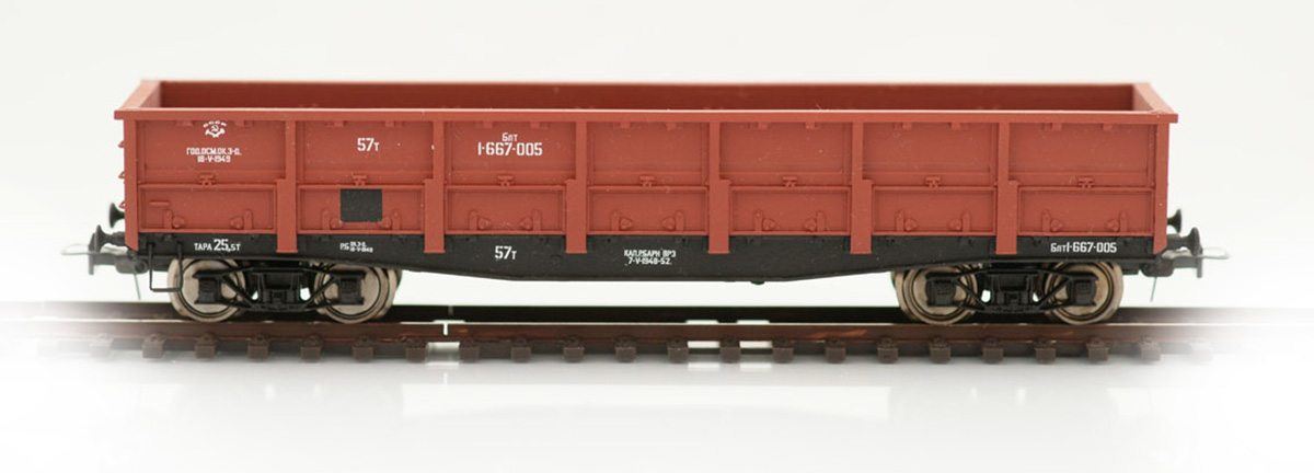 Bergs 0092: Open goods car, 57 tonn Nr 1-667-005