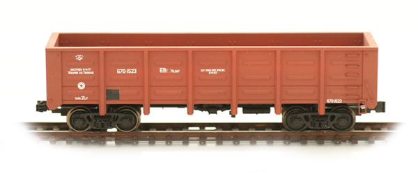 Bergs 0114: Open goods car, Typ 12-1592 Nr 670-1523