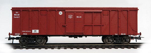 Bergs 0291: Крытый грузовой вагон мод. 26 г.в. с раскосами Nr 941.111