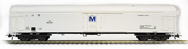 Bergs 0311: ЦМВ АРВ (Автономный рефрижераторный вагон) белый