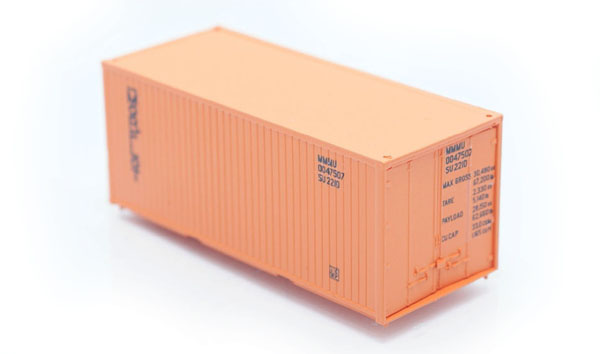 Bergs 053: Container 20' Morflot orange