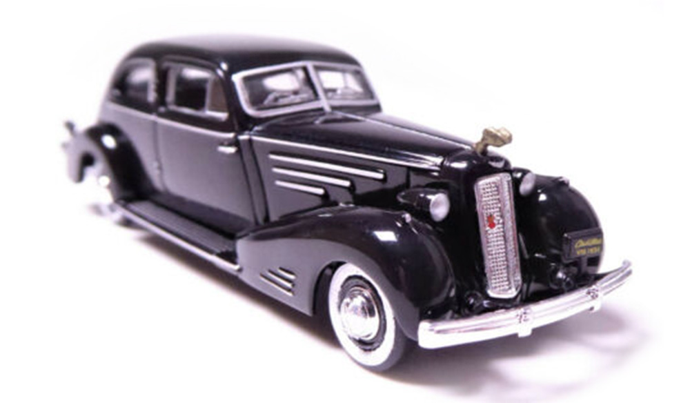 BREKINA Ricko 38460 Cadillac V16 Aerodynamic Coupè modello auto nero Epoca II H0 1:87 