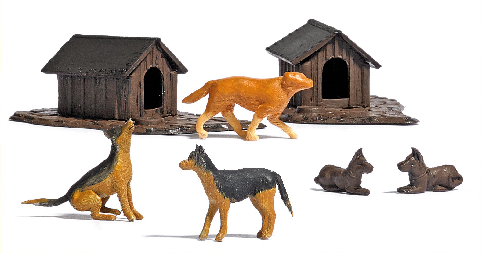 Busch 1197: Dog Houses and Dogs