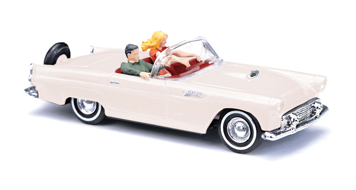 Busch 45245: Ford Thunderbird, Cabrio with driver and passenger