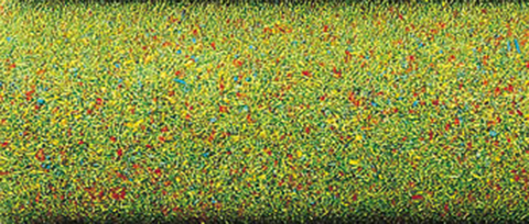 Busch 729122: Grass mat flowered field