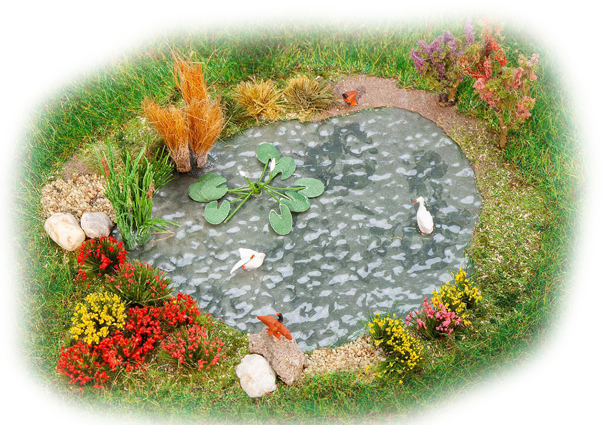 Faller 181278: Pleasure garden with pond