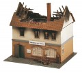 Faller 130429: Zur Sonne burnt-down restaurant