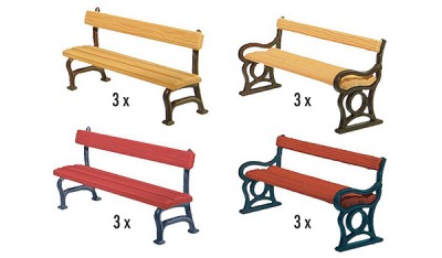 Faller 180443: Benches, 12 pcs