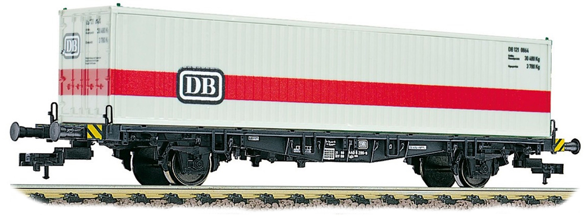 Fleischmann 524002: Cars for container Lgjs 598 with load 'DB'