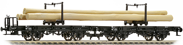 Fleischmann 595201: Двойная платформа Typ H с грузом