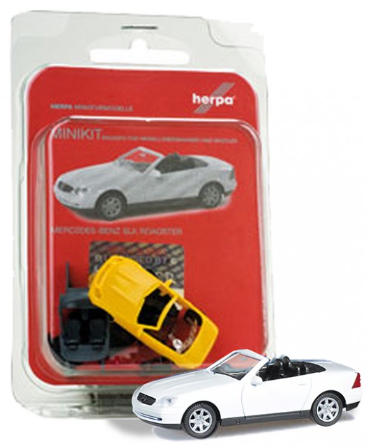 Herpa 012188-003: MB SLK Roadster valge