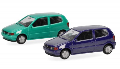 Herpa 012140-007: Volkswagen (VW) Polo 2 MiniKit  Фисташковый/Синий