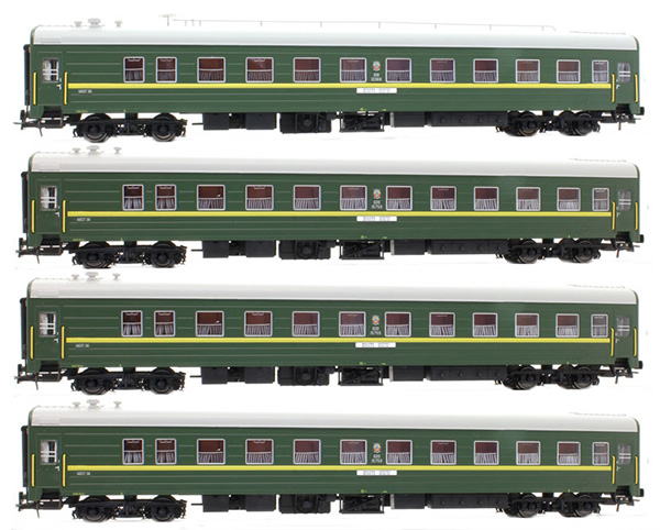 Heris 80104-4: Passenger car Set TsMV Ammerndorf SZD Moscow-Wünsdorf, 4 pcs