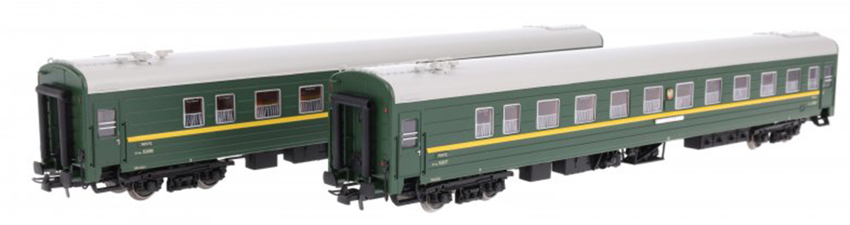 Heris 17077: Passenger car Set TsMV Ammendorf North Korea, 2 pcs