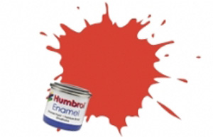 Humbrol 174: Красная Сигнальная Полуматовая Эмаль, Signal Red
