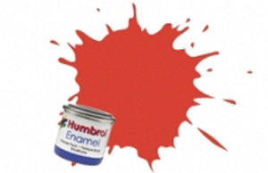 Humbrol 174: Signal Red Satin Enamel