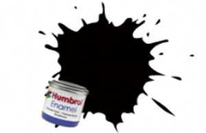 Humbrol 201: Черная Металлическая Эмаль, Black