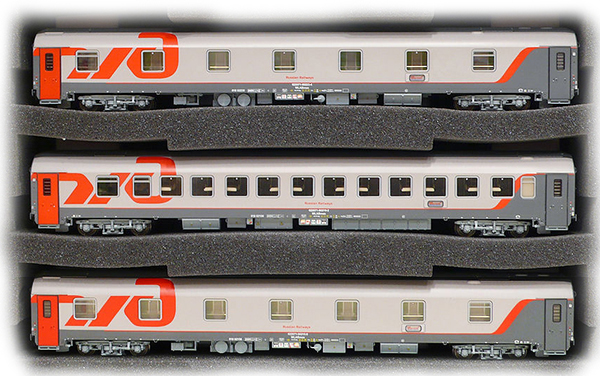 LS Models 48027: Passenger cars Set RZD Berlin-Moskow