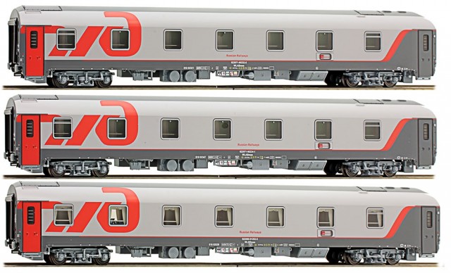LS Models 48031: Passenger cars Set RZD Moscow-Paris