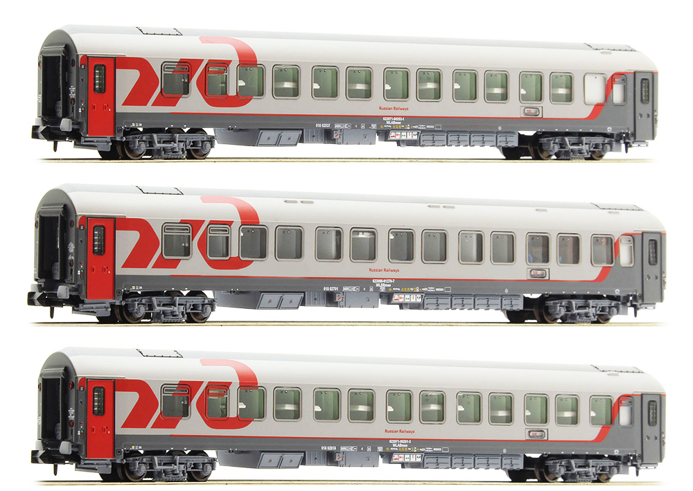 LS Models 78028: Passenger cars Set RZD Berlin-Moskau