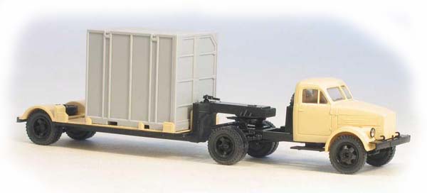 Miniaturmodelle 039223: GАZ-51P tractor with 5Т. container trailer civil