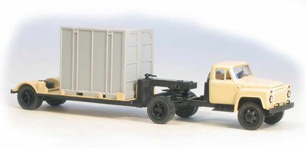 Miniaturmodelle 039323: GАZ-52-06 Konteinerauto koos 5T. konteineriga