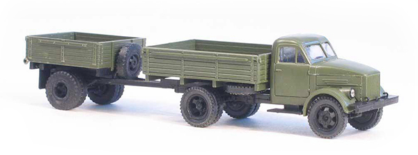 Miniaturmodelle 033250: ГАЗ-51 грузовик открытый бортовой армейский с прицепом 1АП