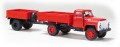 Miniaturmodelle 033355: ГАЗ-52 грузовик открытый бортовой с прицепом 1АП, красный