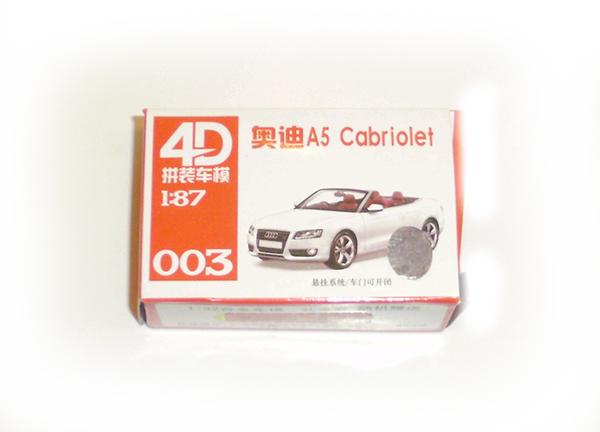 4D 87003: Audi A4 Cabriolet ’01 черный