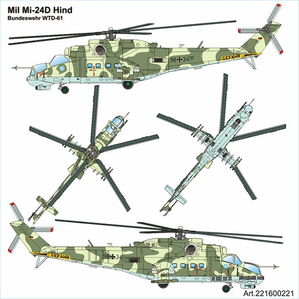 Airpower87 221600221: Mil Mi-24 Hind Helicopter Bundeswehr