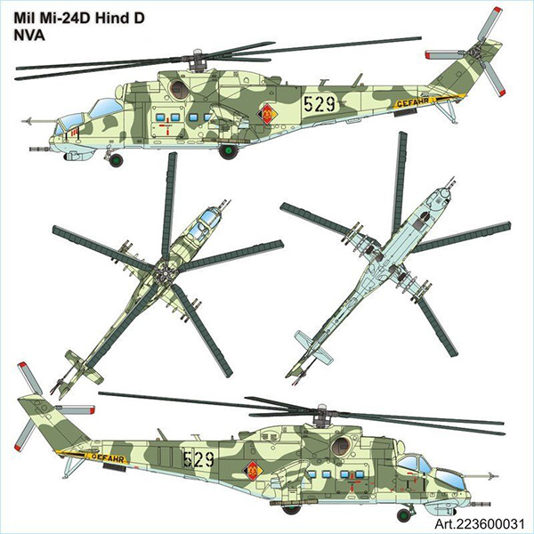 Airpower87 223600031: Mil Mi-24 Hind Helicopter NVA Air Force
