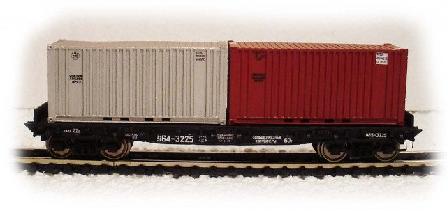 Modela 87026-02: Car for container with load Typ 11-N004
