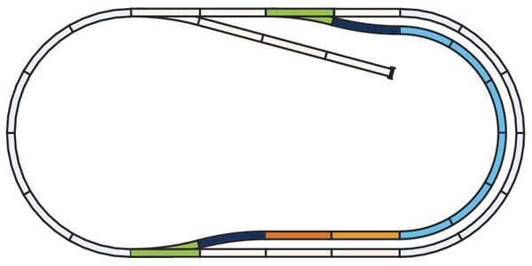 Piko 55321: Track set C with roadbed