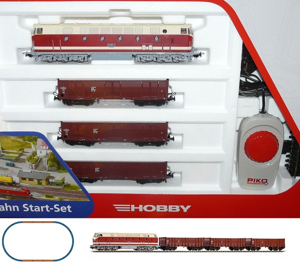 Piko 57136: Starter Set Freight train Diesellokomotive BR119