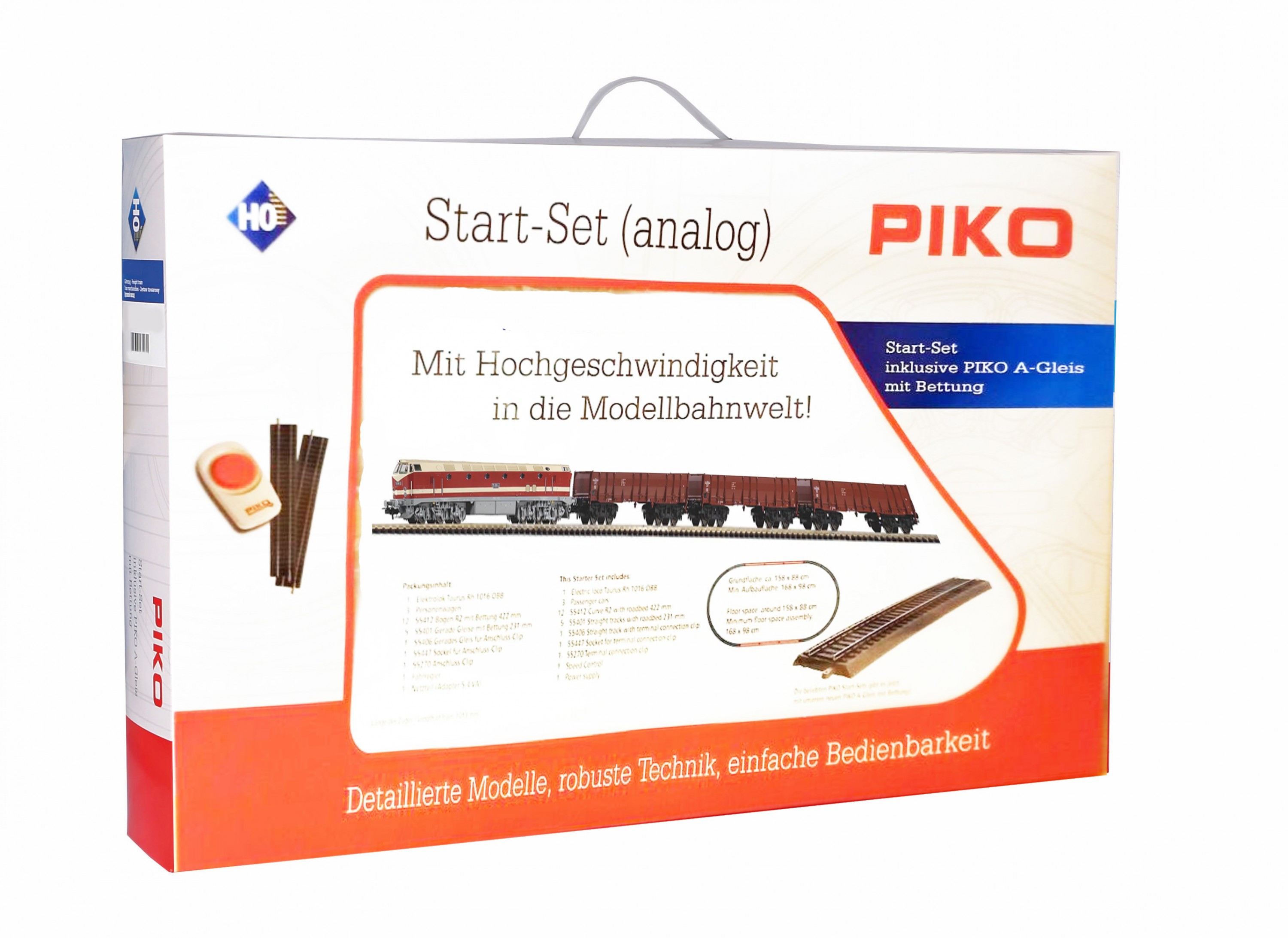 Piko 57138: Stardikomplekt Kaubarong Diiselvedur BR119