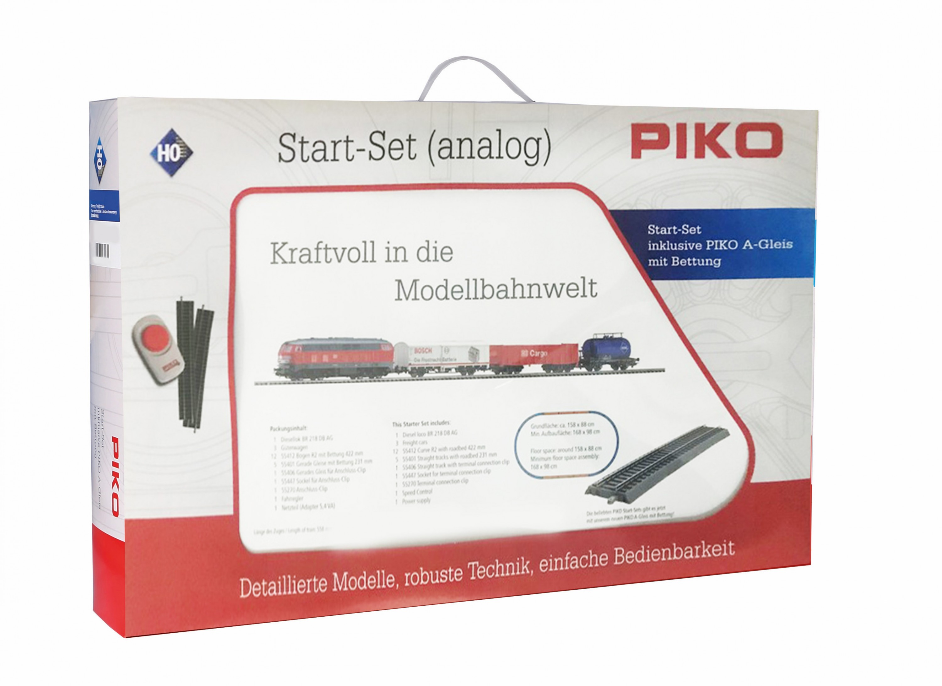 Piko 57154: Stardikomplekt Kaubarong Diiselvedur BR118