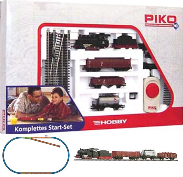 Piko 57160: Starter set Freight train, Steam Engine
