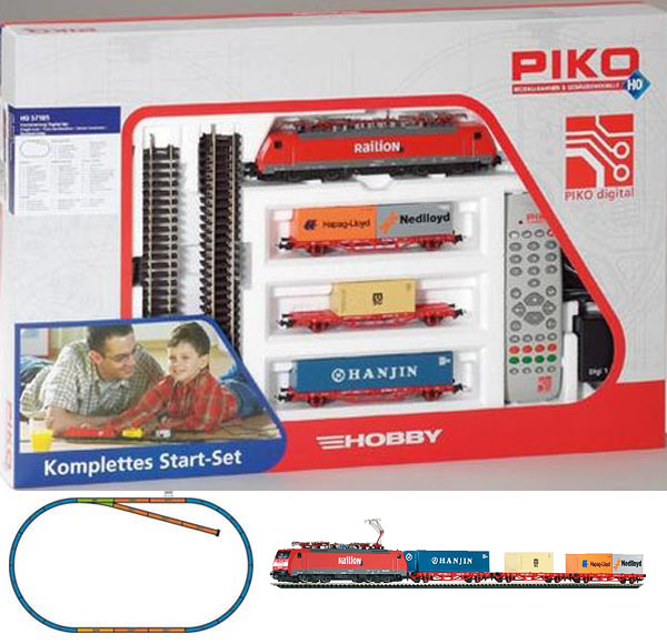 Piko 57185: Цифровой Стартовый набор Грузовой поезд, Электровоз БР 189